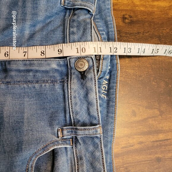 American Eagle Jeans Size 18 R Jegging Next Level Stretch Hi Rise Medium Wash - Picture 10 of 14